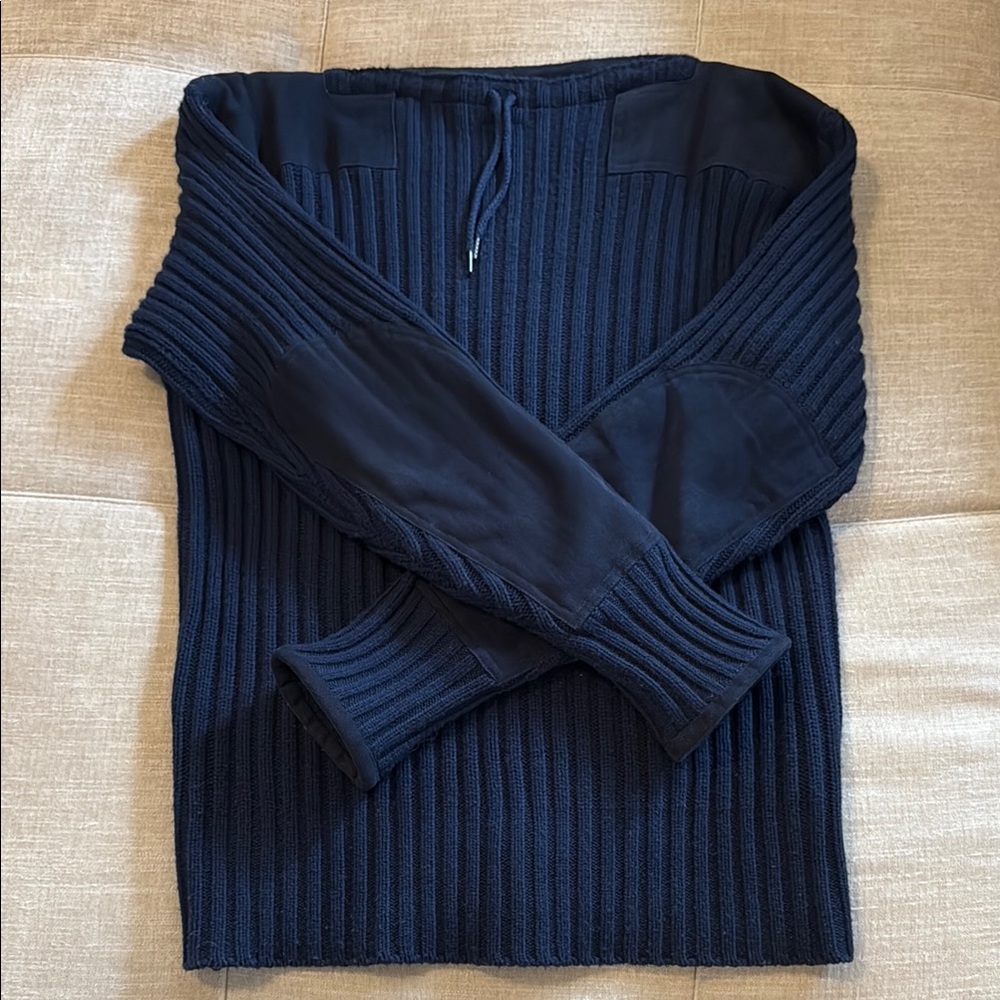 Men's 007 Ribbed Army Sweater